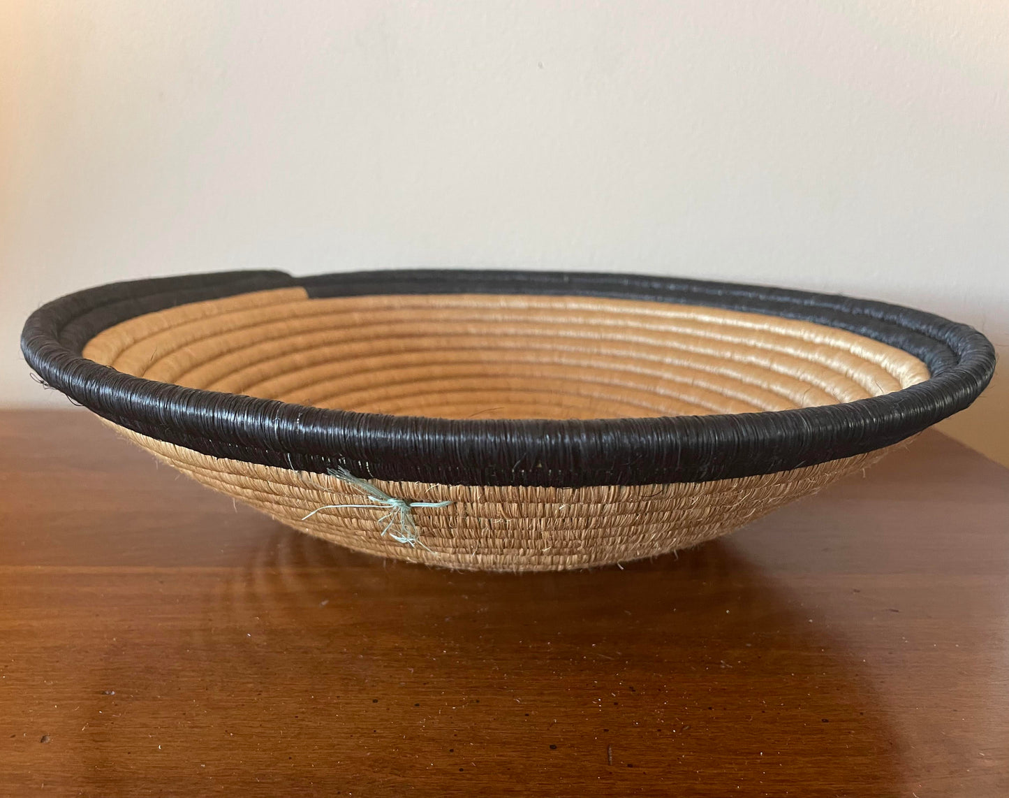 African Woven Basket, Rwanda Basket, Woven Bowl, Natural Sisal Fiber, Dining Centerpiece, Fruit & Bread Basket