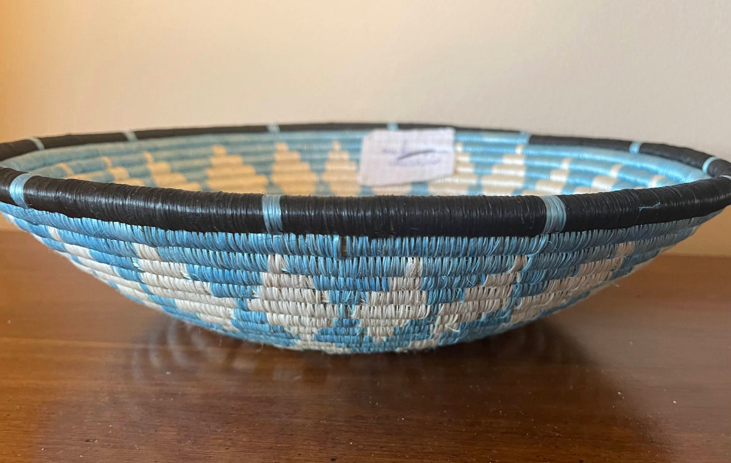 African Woven Basket, Rwanda Basket, Woven Bowl, Natural Sisal Fiber, Dining Centerpiece, Fruit & Bread Basket