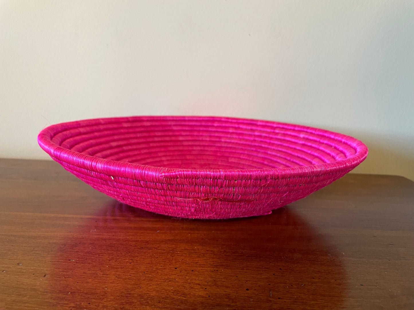 African Woven Basket, Rwanda Basket, Woven Bowl, Natural Sisal Fiber, Dining Centerpiece, Fruit & Bread Basket