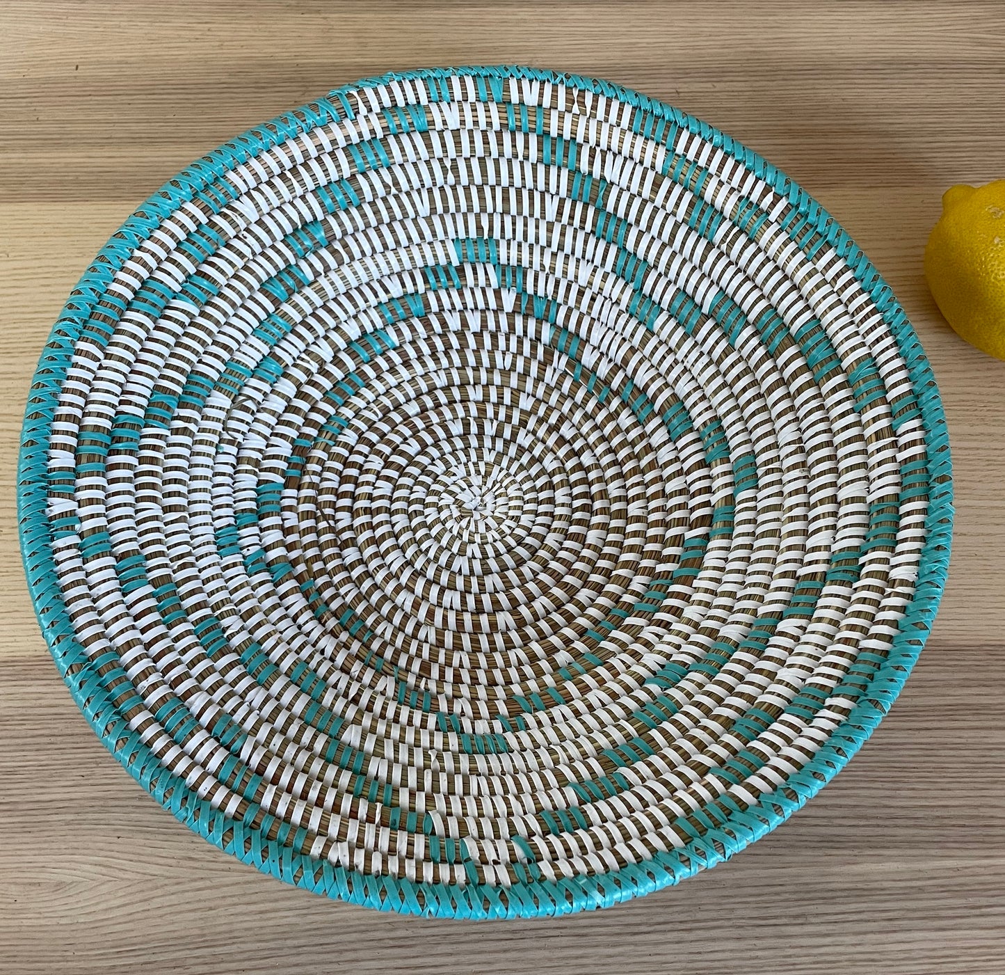 African Woven Basket, Senegal Basket, Woven Bowl, Natural Palm Fiber, Dining Centerpiece, Fruit & Bread Basket