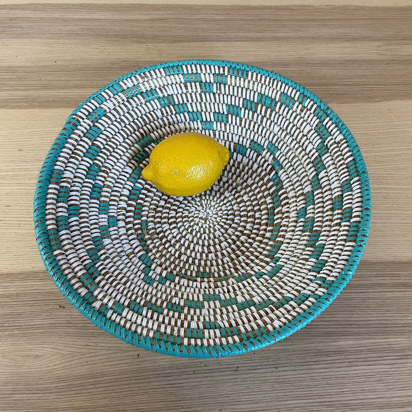 African Woven Basket, Senegal Basket, Woven Bowl, Natural Palm Fiber, Dining Centerpiece, Fruit & Bread Basket