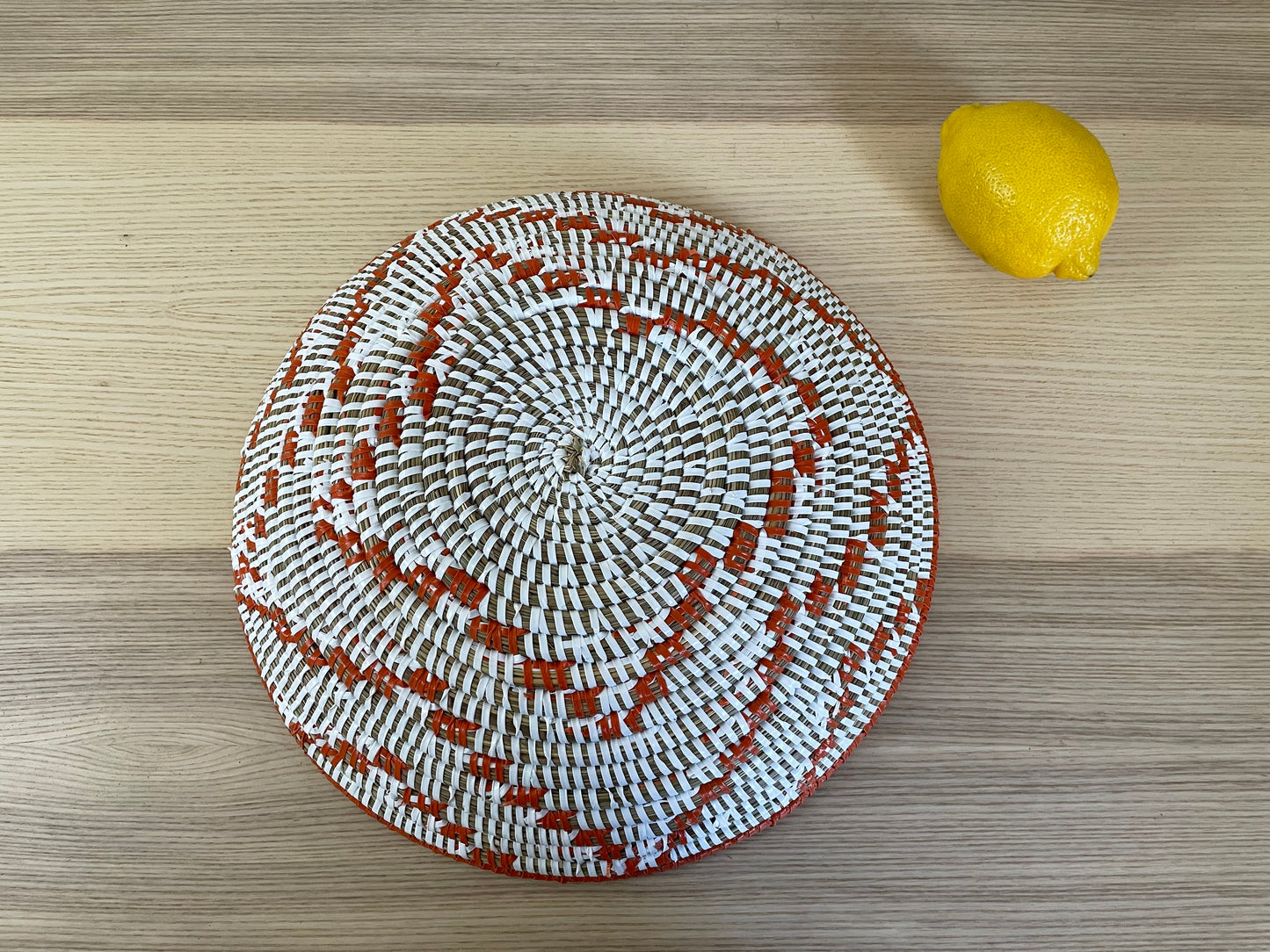 African Woven Basket, Senegal Basket, Woven Bowl, Natural Palm Fiber, Dining Centerpiece, Fruit & Bread Basket