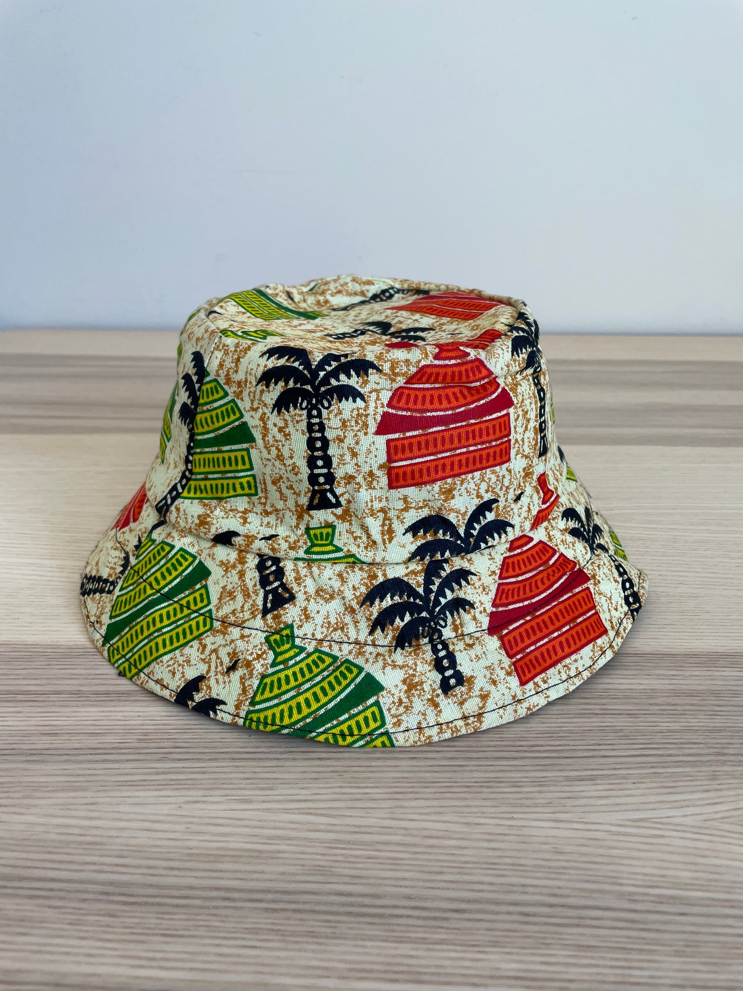 Authentic African Bucket Hat, Handmade Senegal Hat, Large Size, Unisex Lightweight Beach Vacation Headgear