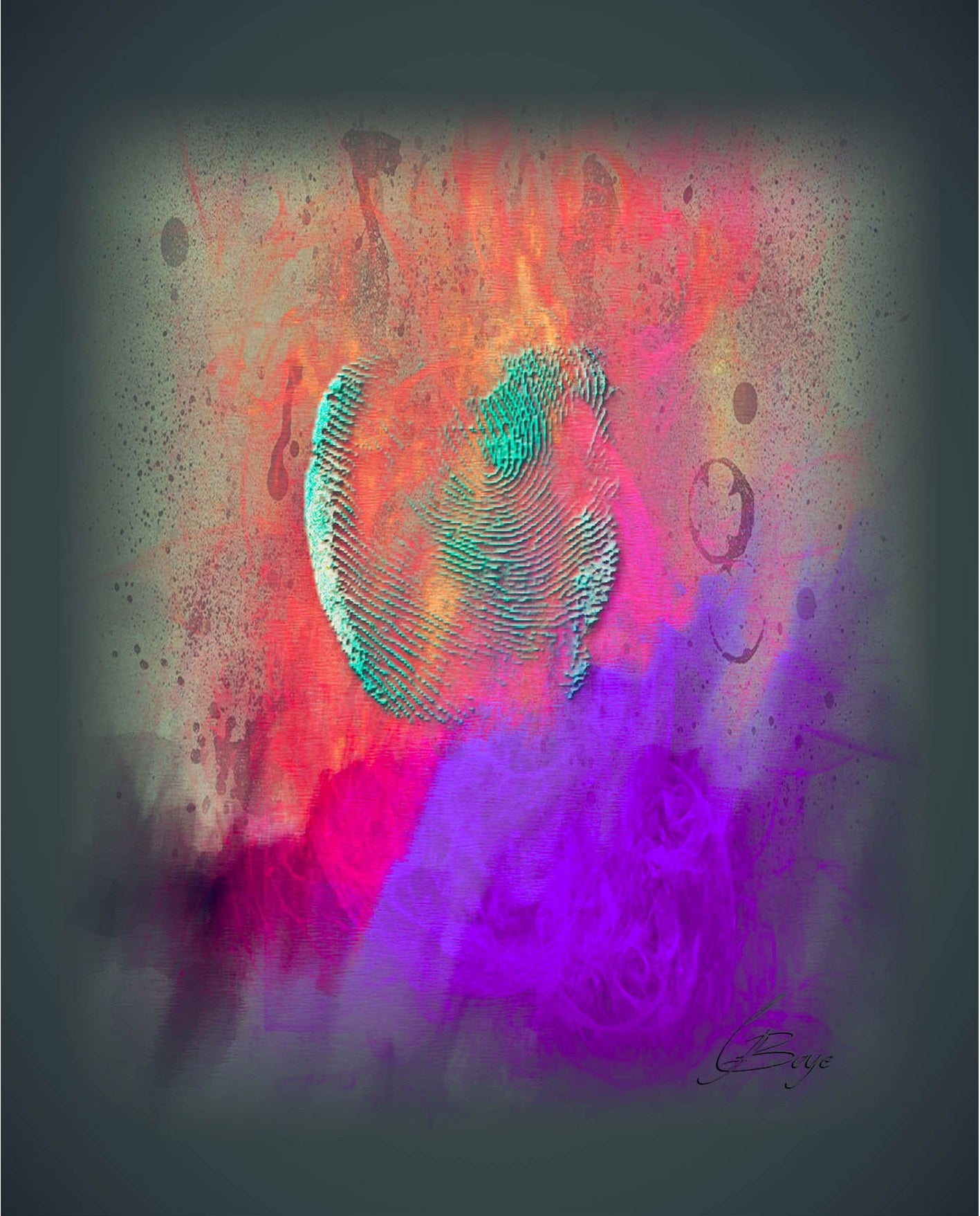 "Imprint" by GoBoye, Original Digital Art, African Art