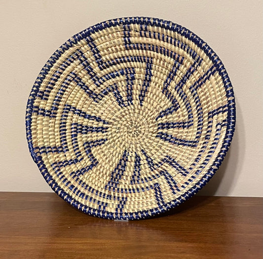 African Woven Basket, Senegal Basket, Woven Bowl, Natural Palm Fiber, Dining Centerpiece, Fruit & Bread Basket