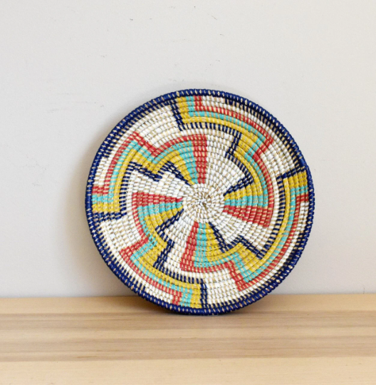 African Woven Basket, Senegal Basket, Woven Bowl, Natural Palm Fiber, Dining Centerpiece, Fruit & Bread Basket