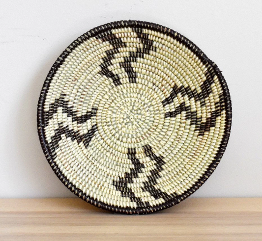 African Woven Basket, Senegal Basket, Woven Bowl, Natural Palm Fiber, Dining Centerpiece, Fruit & Bread Basket