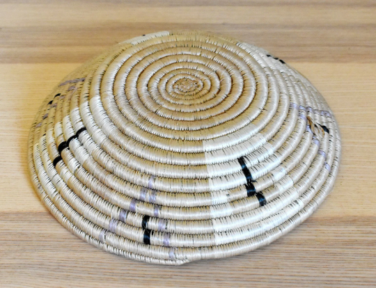 African Woven Basket, Rwanda Basket, Woven Bowl, Natural Sisal Fiber, Dining Centerpiece, Fruit & Bread Basket