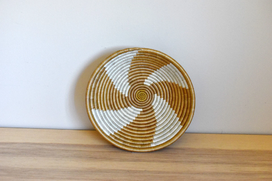 African Woven Basket, Rwanda Basket, Woven Bowl, Natural Sisal Fiber, Dining Centerpiece, Fruit & Bread Basket