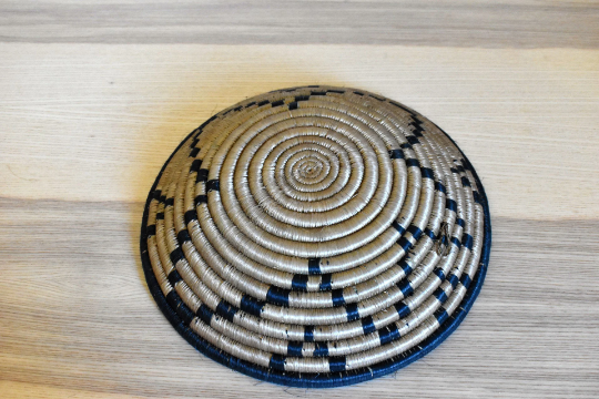 African Woven Basket, Rwanda Basket, Woven Bowl, Natural Sisal Fiber, Dining Centerpiece, Fruit & Bread Basket